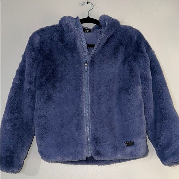 Under Armour Blue /Purple Puffer Jacket with Plush Texture - Picture 1 of 12